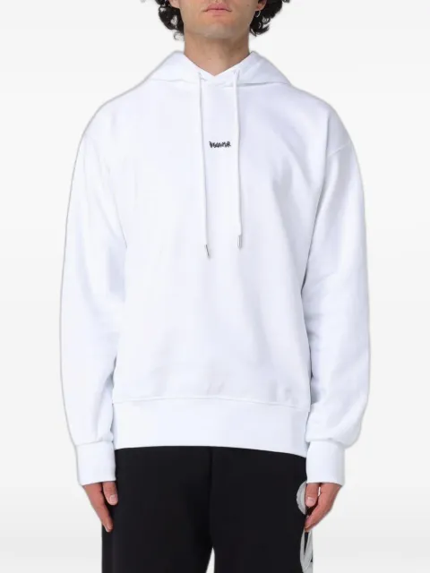DISCLAIMER logo-print dropped-shoulder hoodie