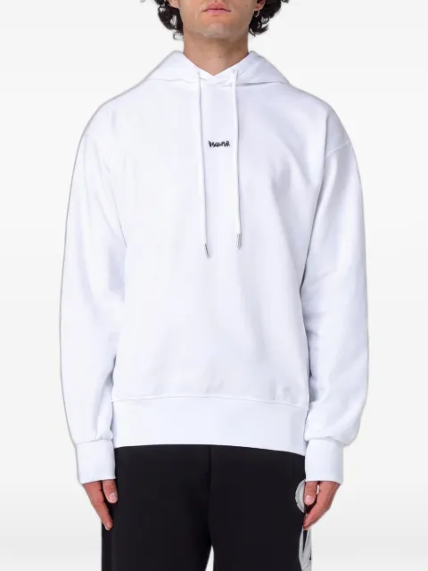 DISCLAIMER logo-print dropped-shoulder hoodie