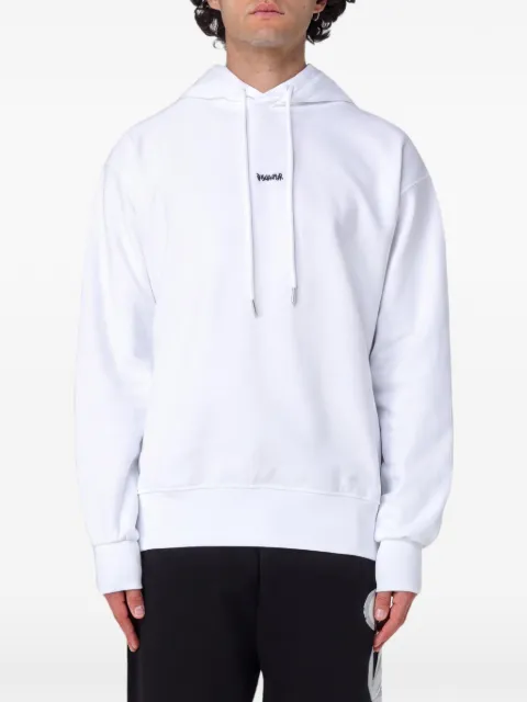 DISCLAIMER logo-print dropped-shoulder hoodie