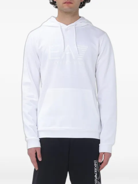 Ea7 Emporio Armani logo-print hoodie