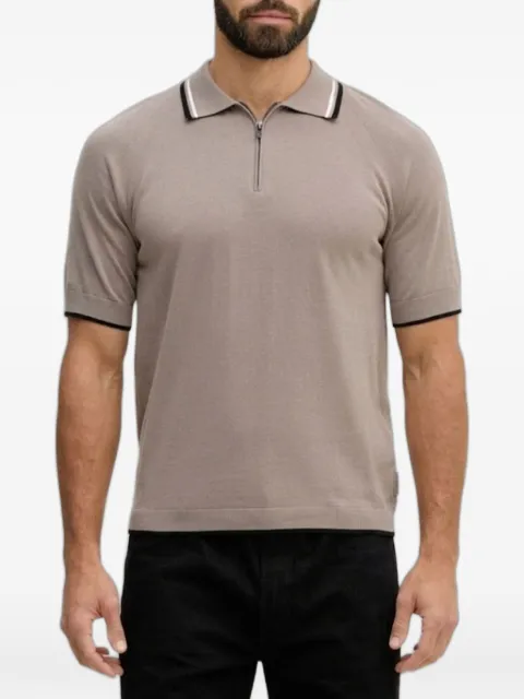 Emporio Armani zip-fastening polo shirt