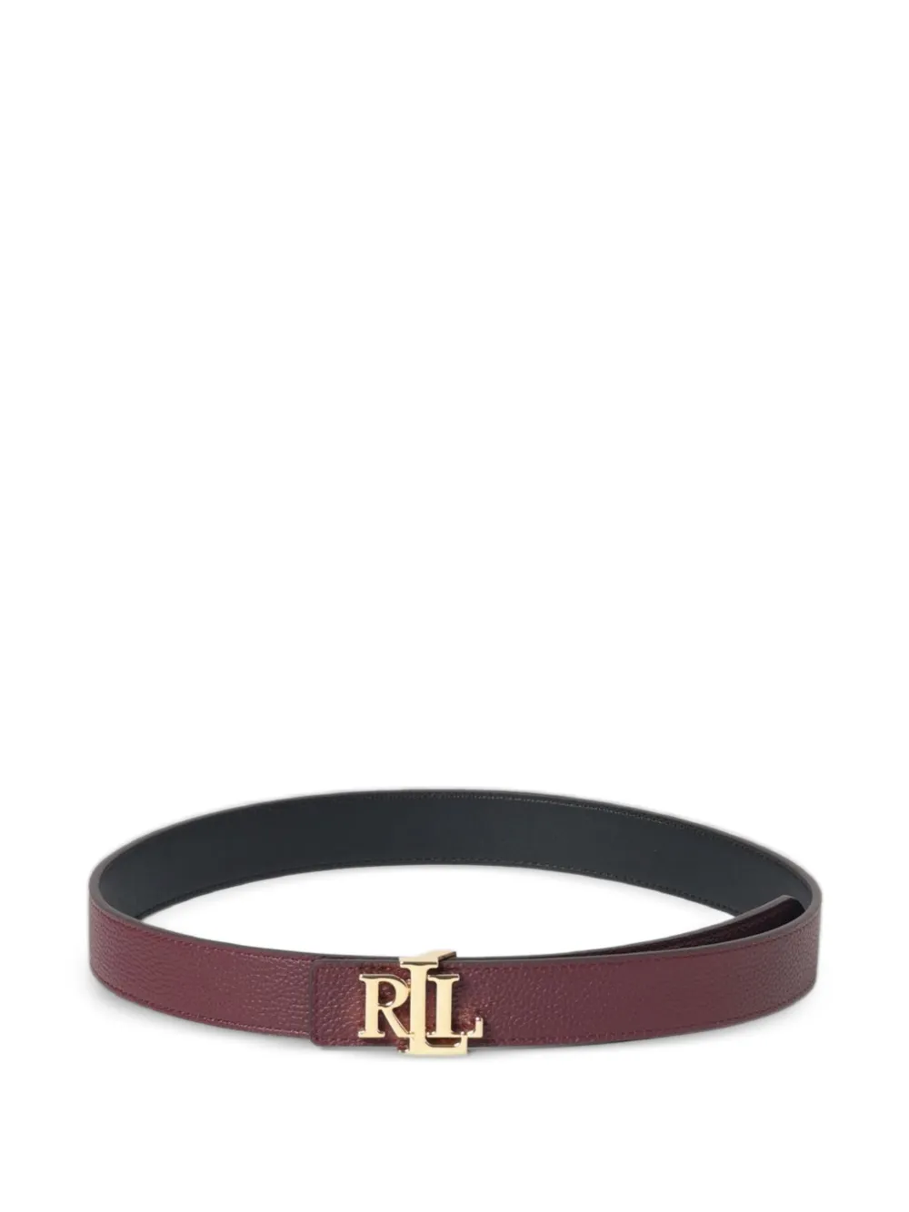 Lauren Ralph Lauren reversible logo-plaque belt - Rosso