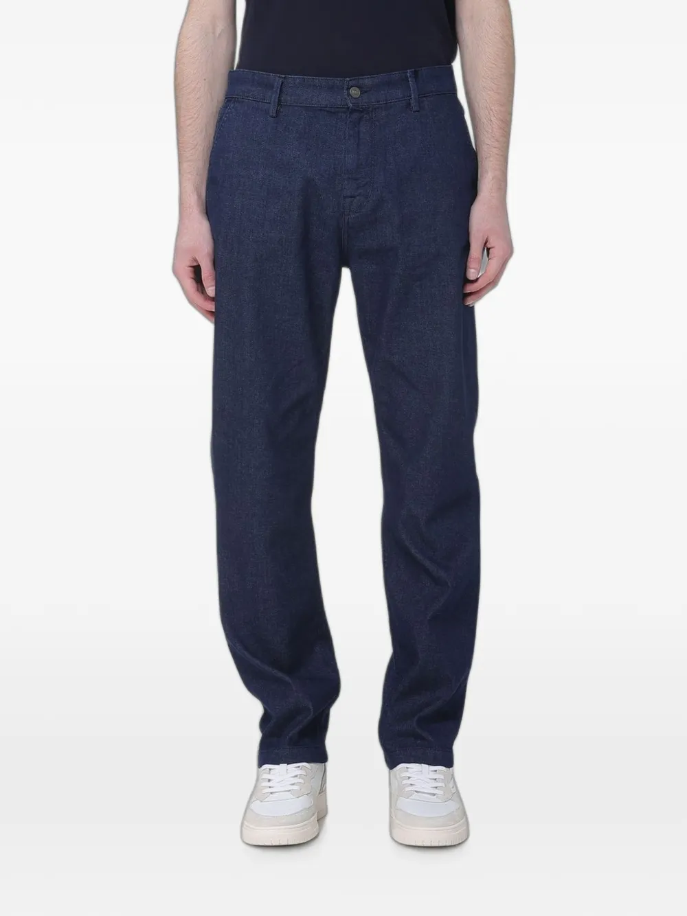 BROOKSFIELD chino straight-leg trousers - Blau