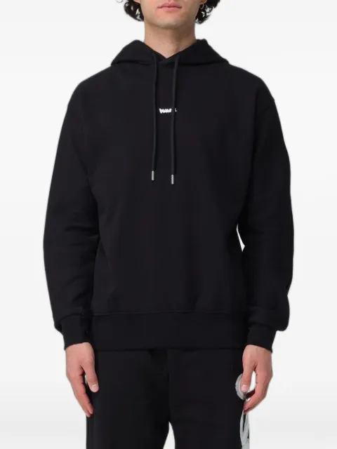 DISCLAIMER logo-print dropped-shoulder hoodie