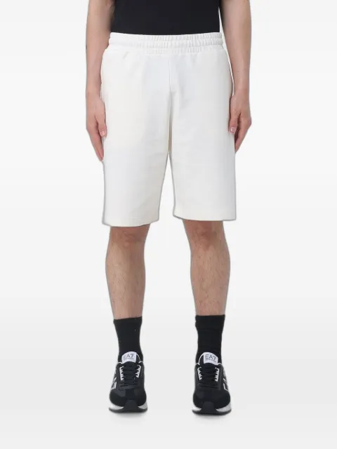 Ea7 Emporio Armani logo-print cotton shorts