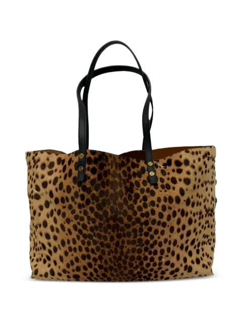 Chloé Vintage leopard-print calf hair tote bag