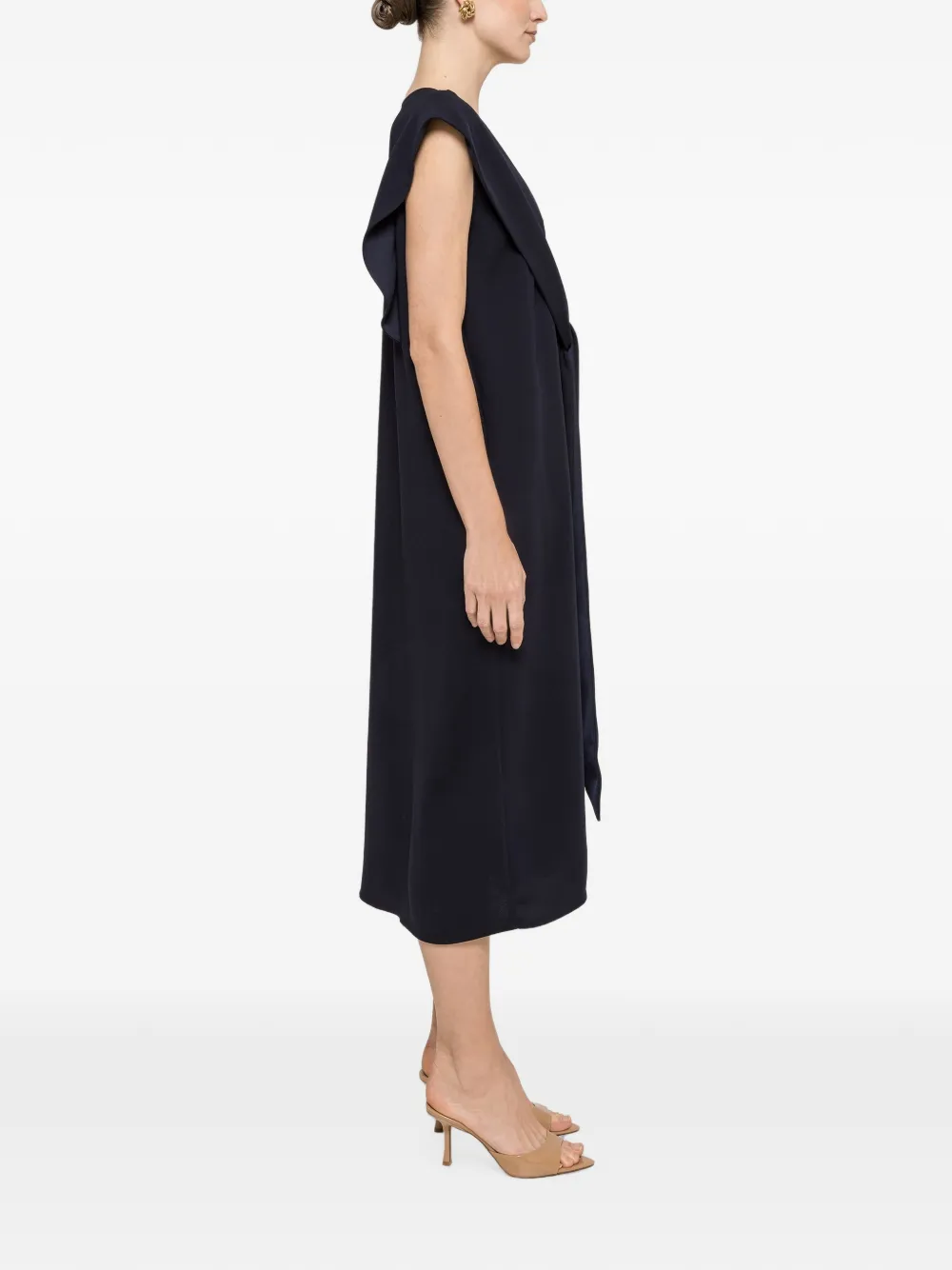 NISSA Midi-jurk met sjaaldetail Blauw