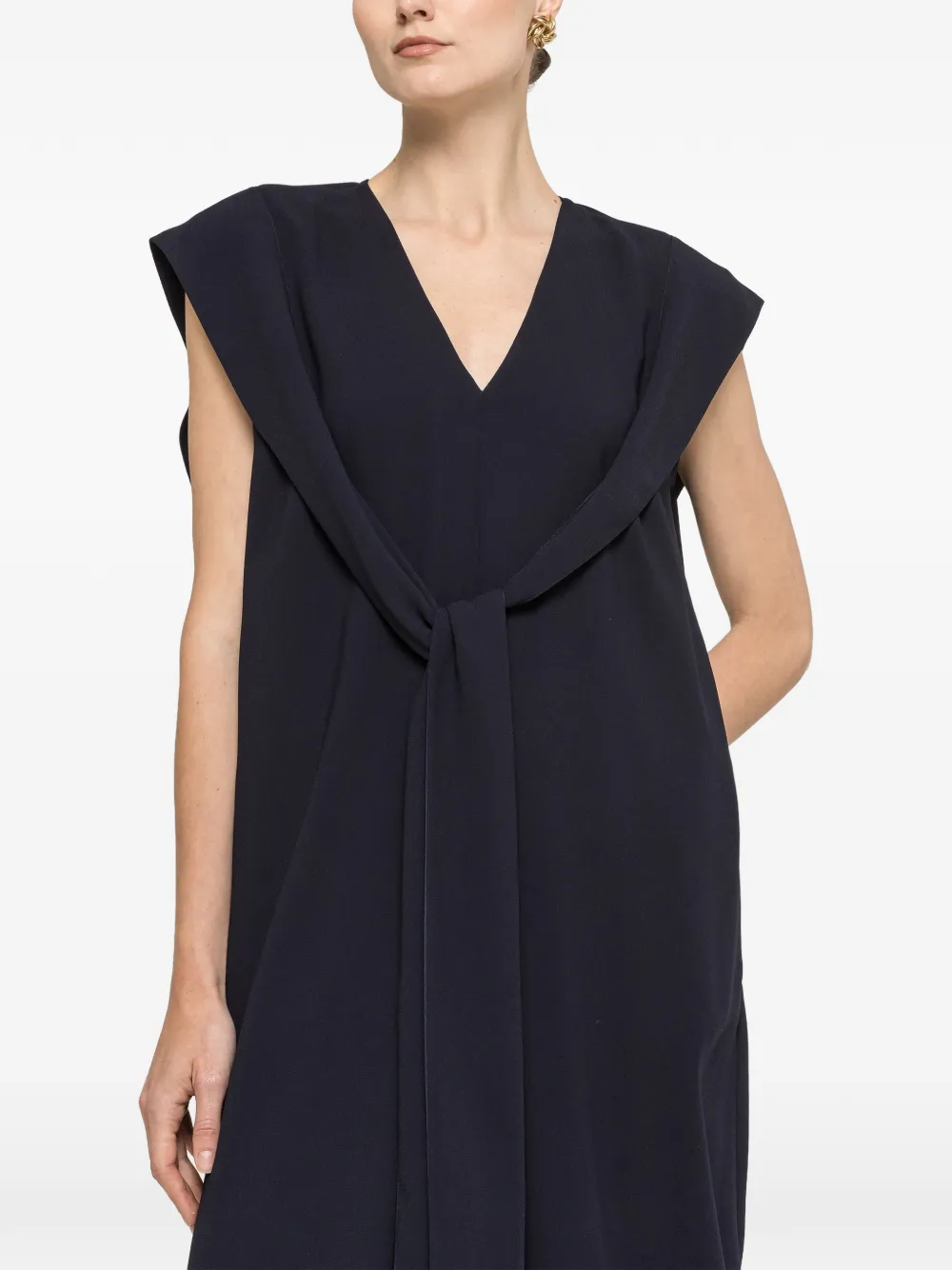 NISSA Midi-jurk met sjaaldetail Blauw