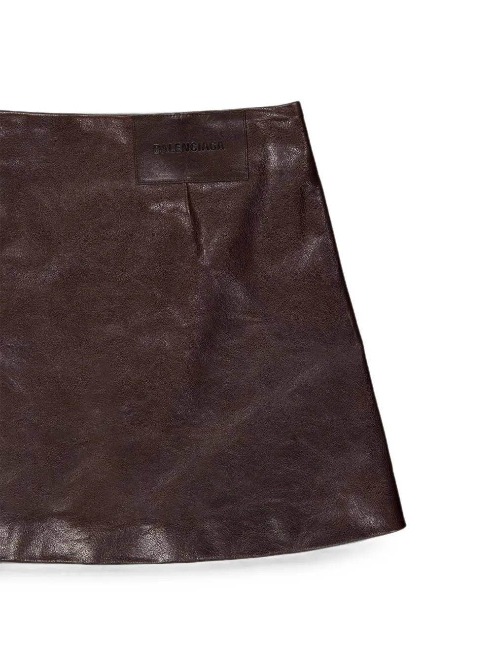Balenciaga Mini-rok met A-lijn Bruin