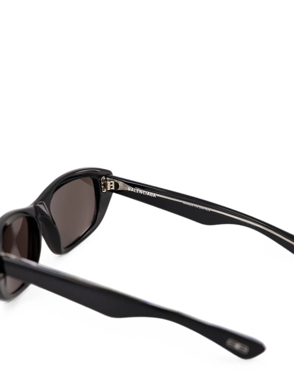 Balenciaga Eyewear Zonnebril met rechthoekig montuur Zwart