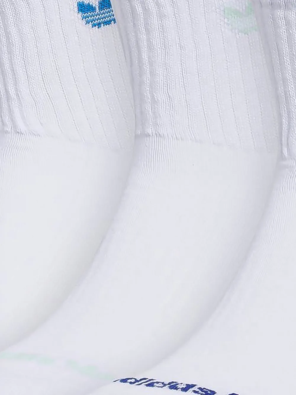 adidas Trefoil ribgebreide sokken Wit