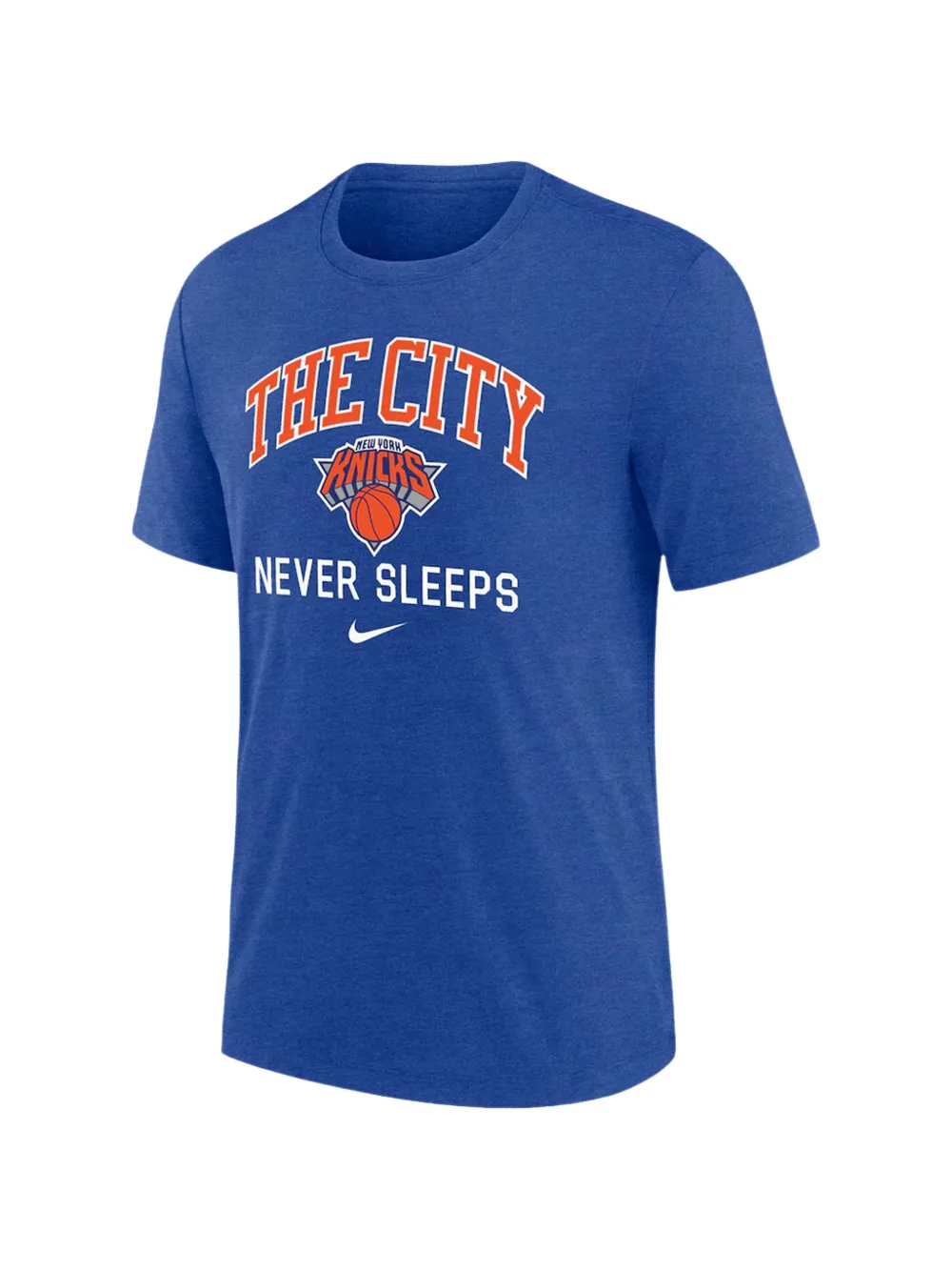 Nike graphic-print heather T-shirt - Blau