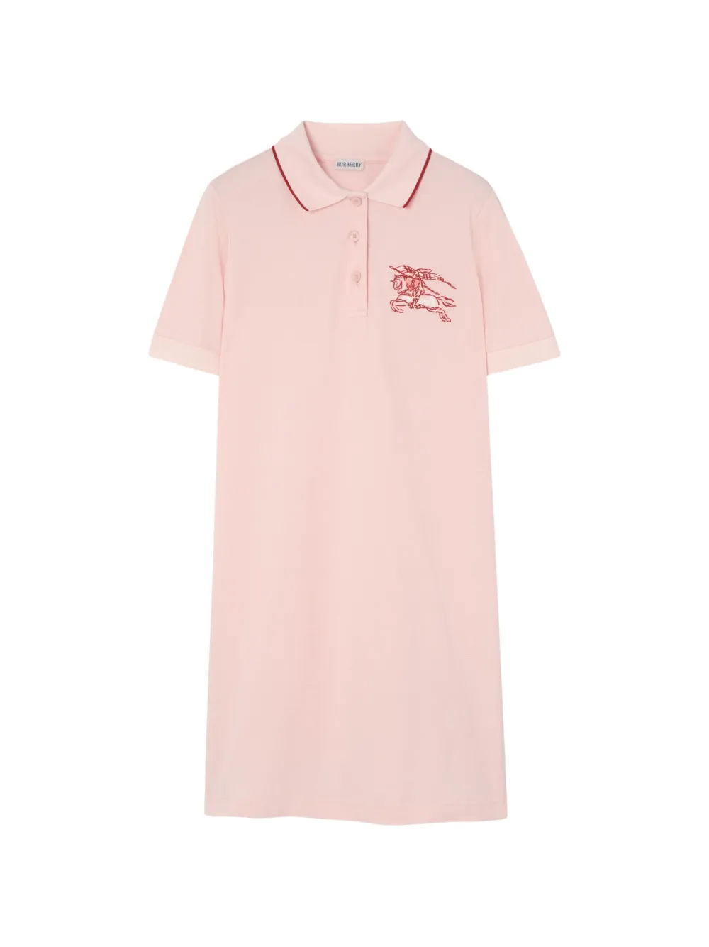 Burberry heart Knight cotton polo shirt dress - Rosa