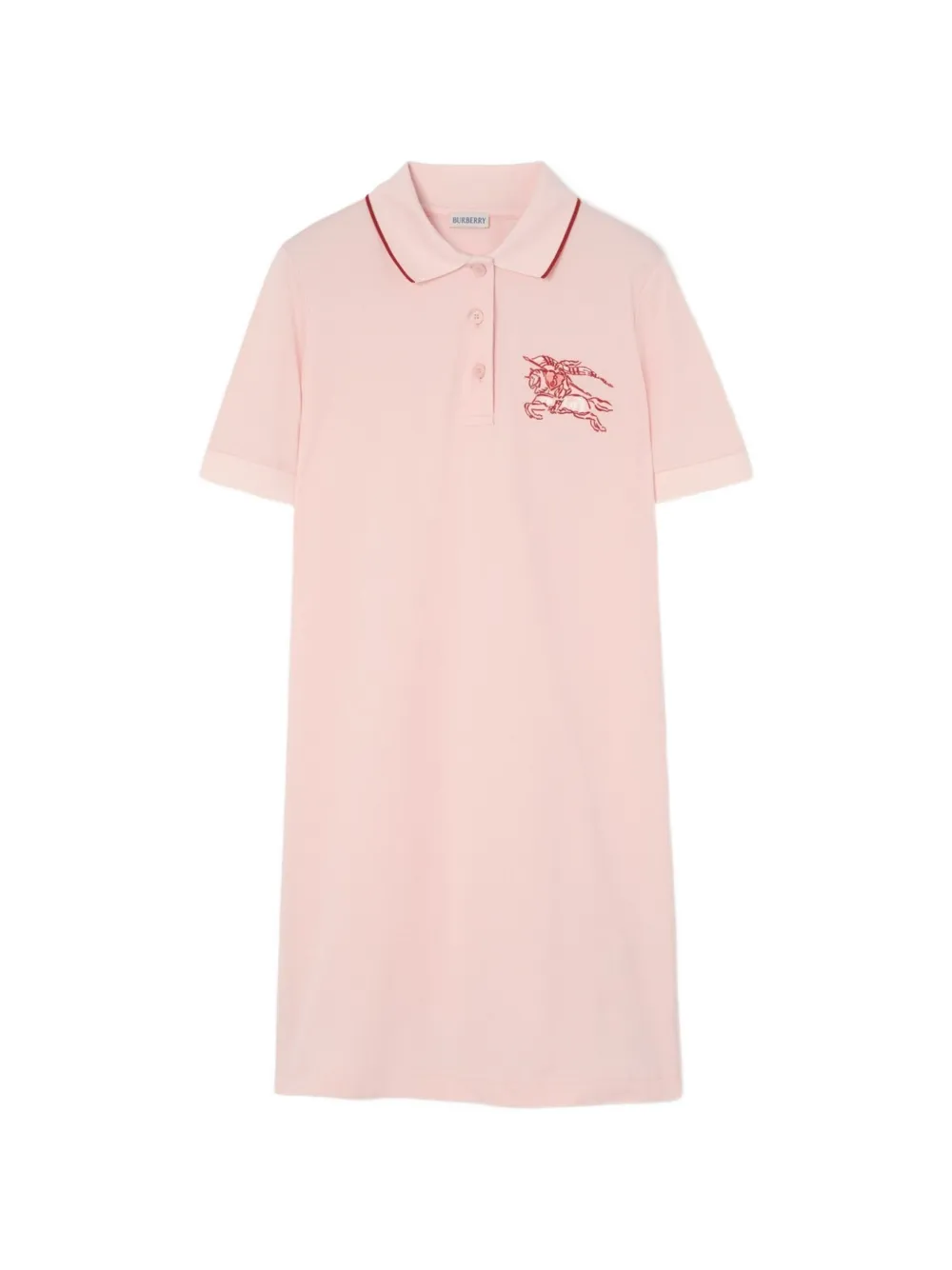 Burberry Knight katoenen polojurk met hart Roze