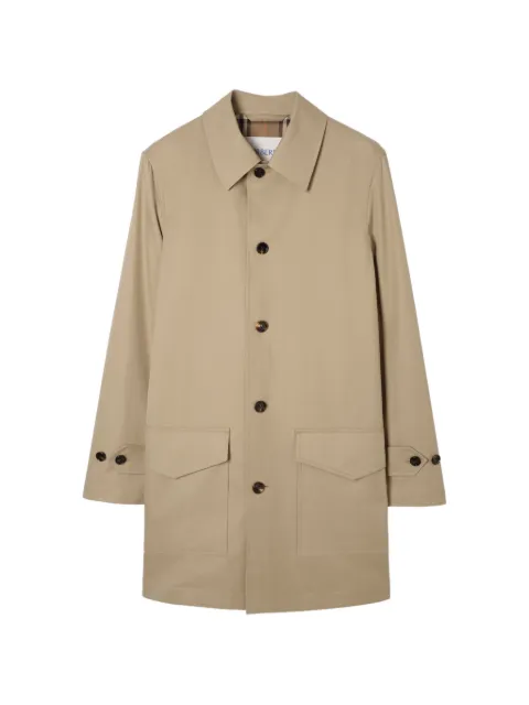 Burberry mid-length tropical gabardine Meadowbank car coat
