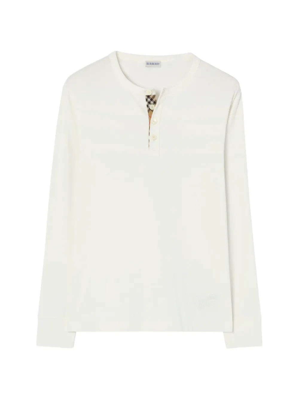 Burberry long-sleeve cotton top - Toni neutri