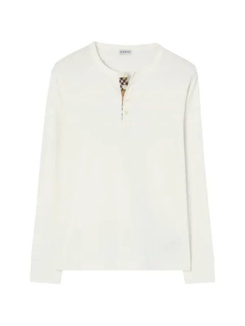 Burberry long-sleeve cotton top