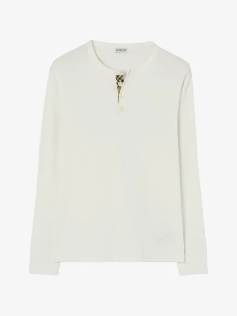 Burberry long-sleeve cotton top
