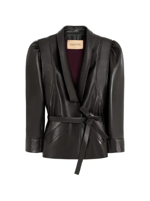 Valentino Garavani nappa-leather jacket