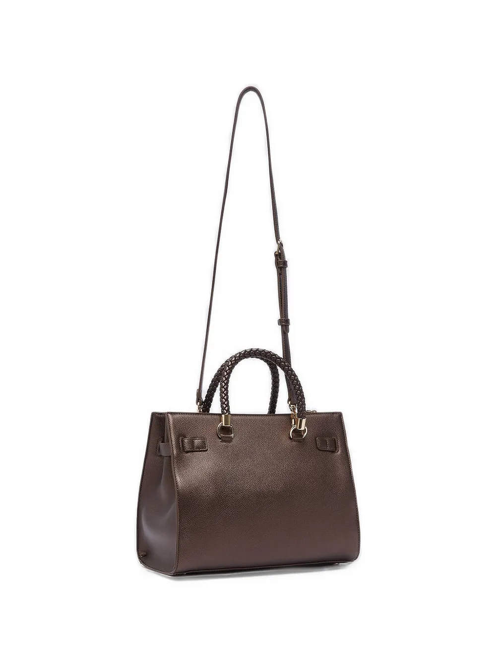 LIU JO Medium tas met logobedel Bruin