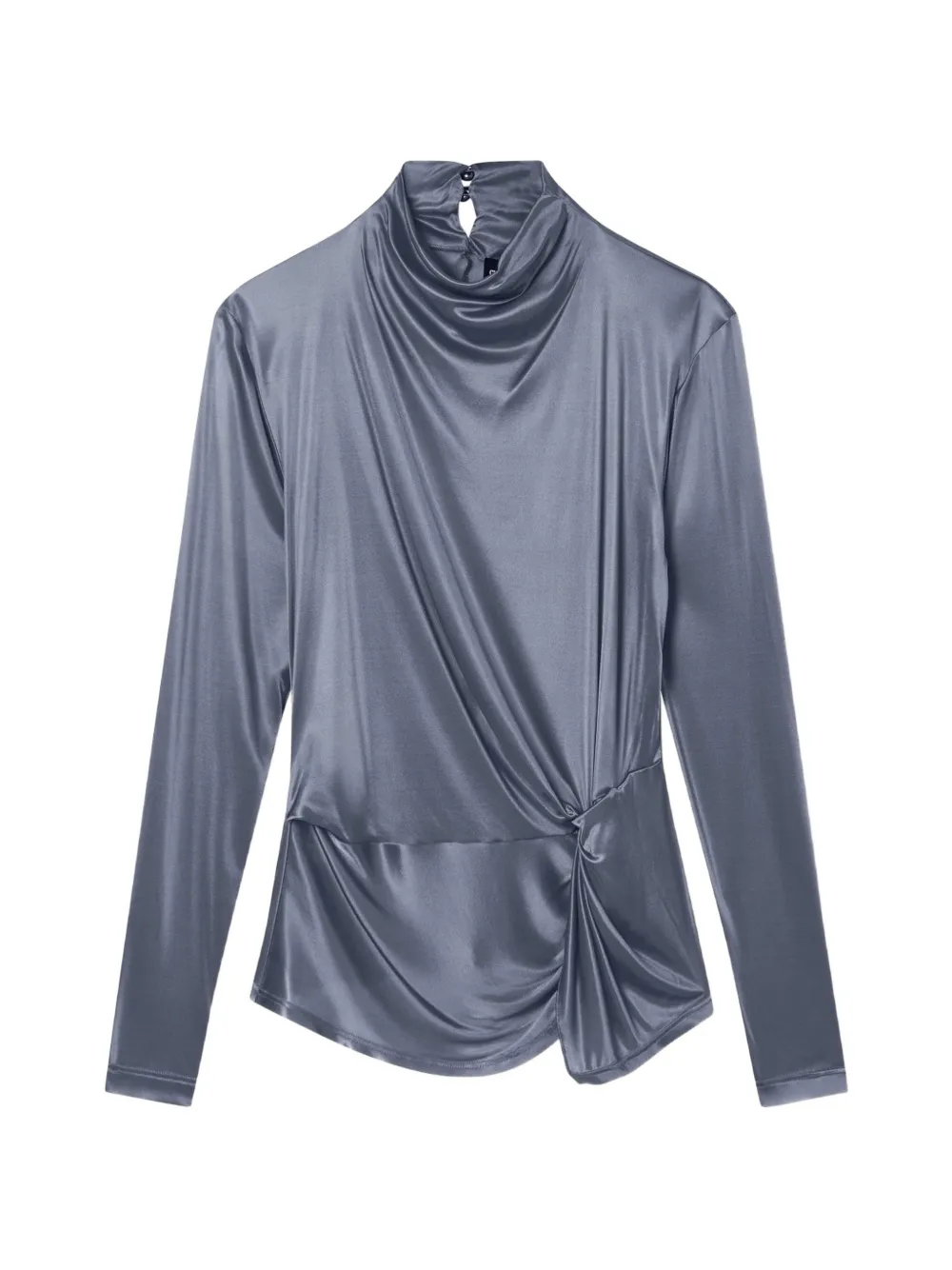 Giorgio Armani draped knot-detail top - Grigio