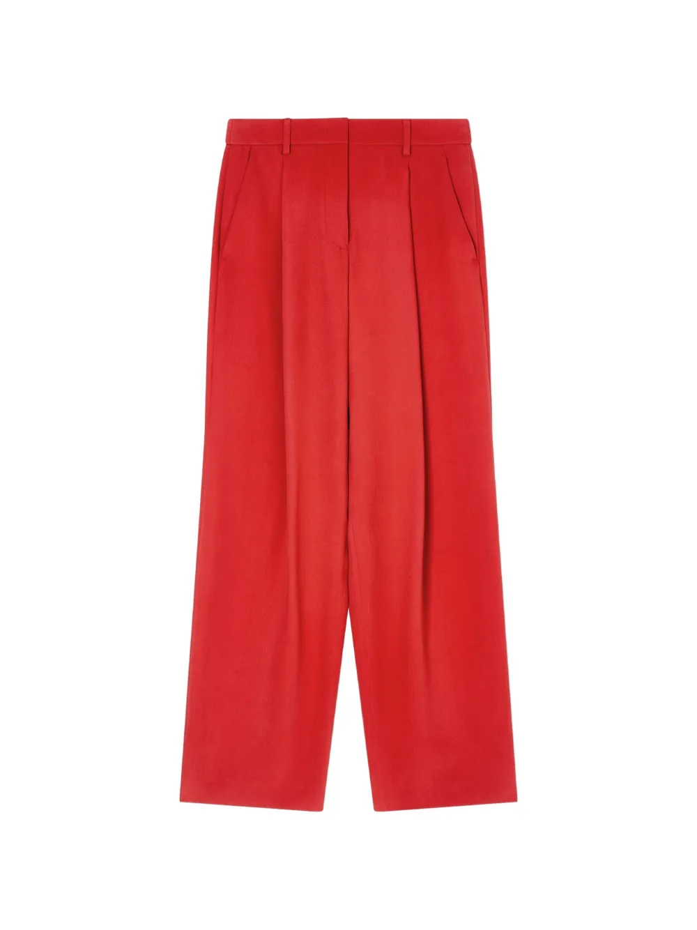 Giorgio Armani pleated wide-leg trousers - Rosso