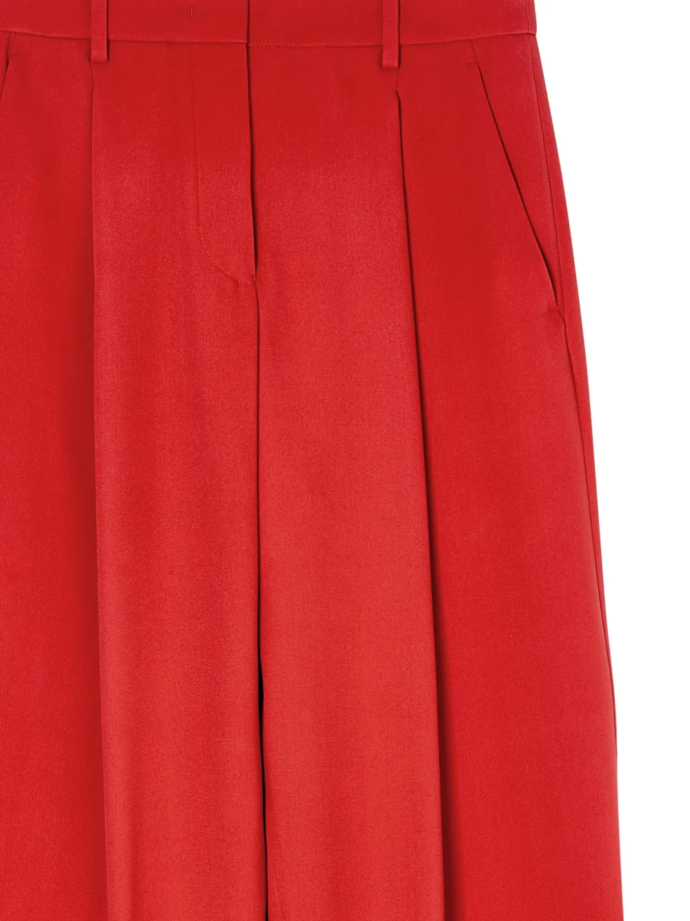 Giorgio Armani Plooibroek met wijde pijpen Rood