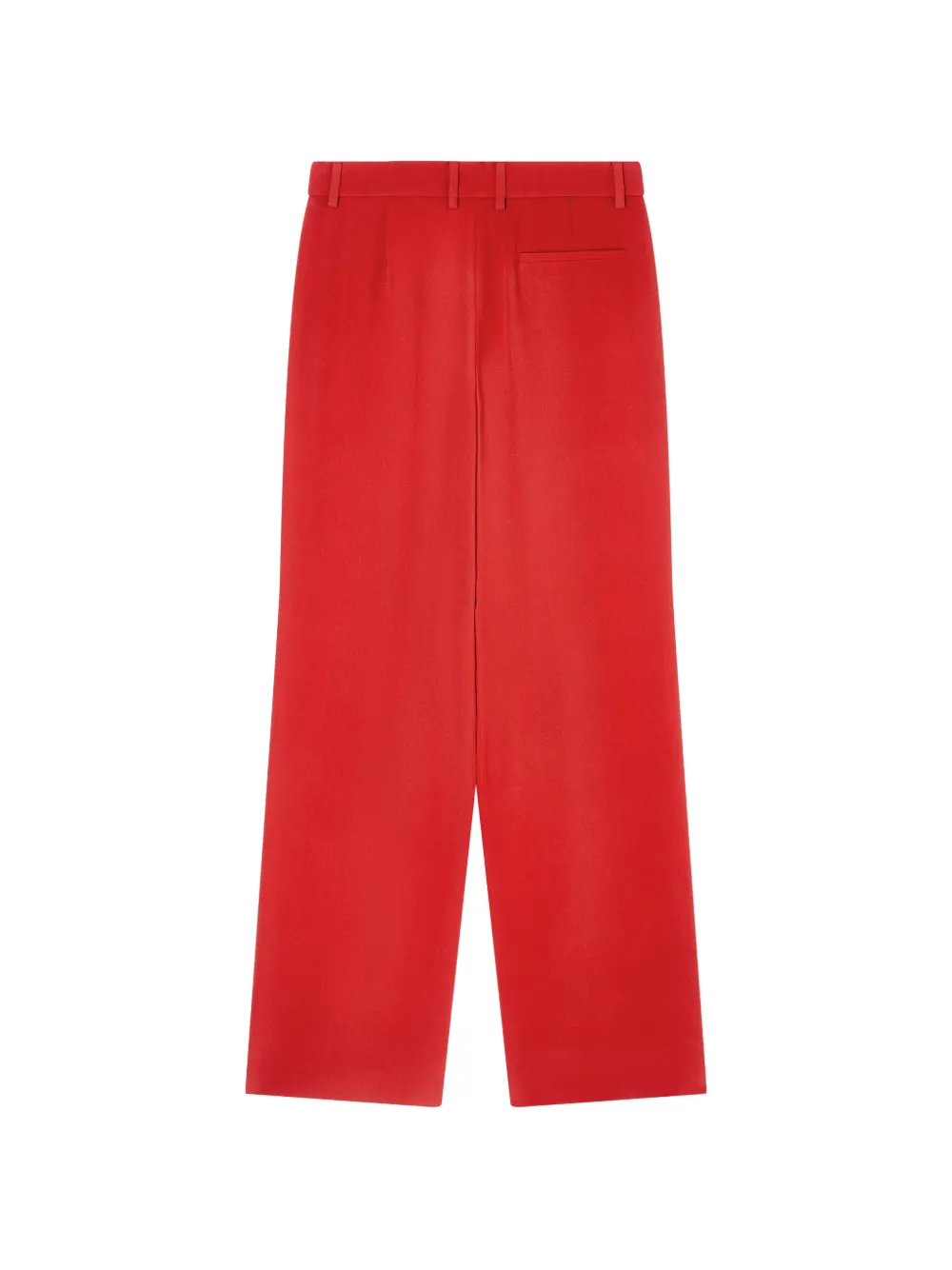 Giorgio Armani Plooibroek met wijde pijpen Rood