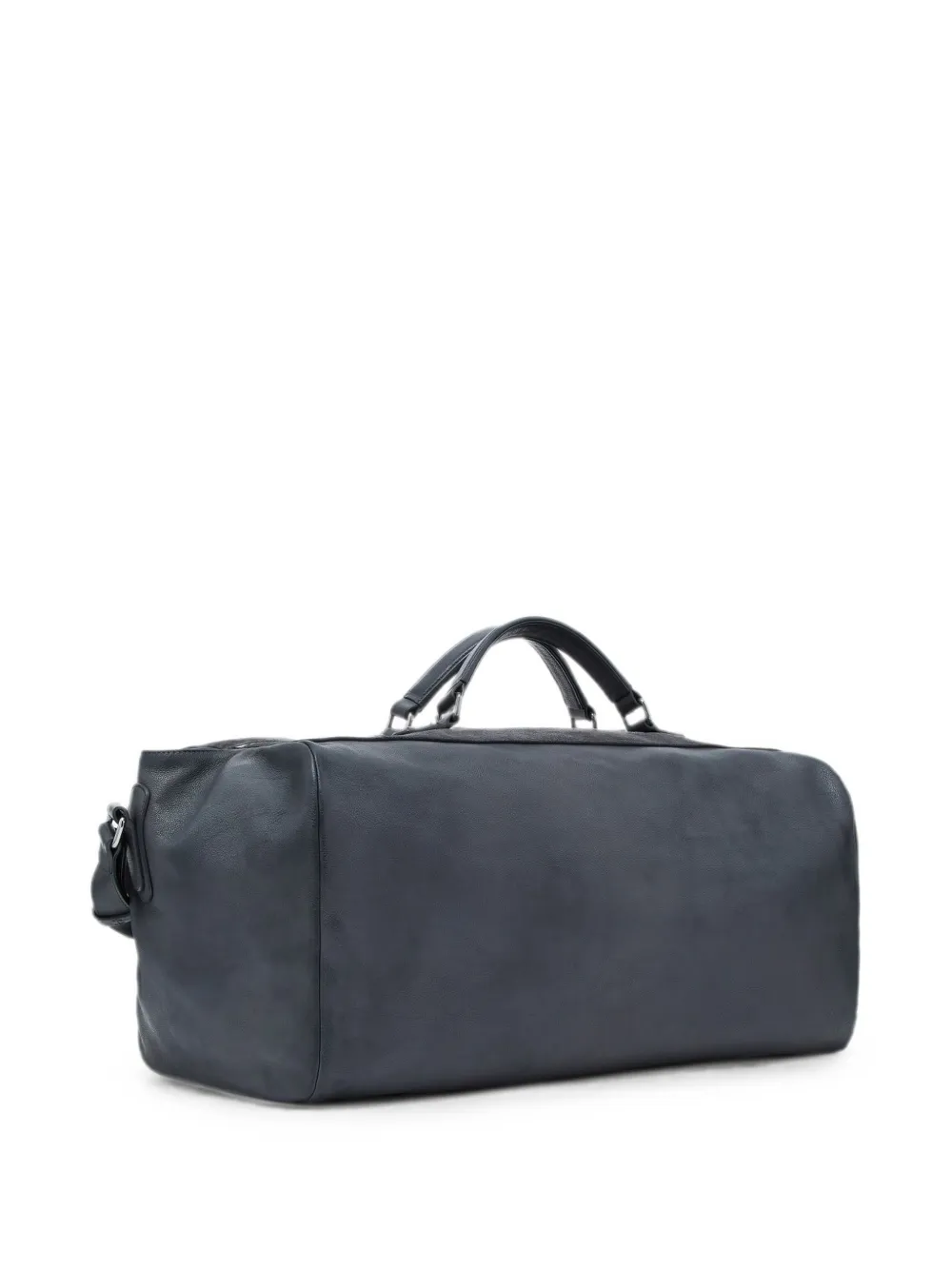 Giorgio Armani Leren duffeltas met suède vlakken Grijs