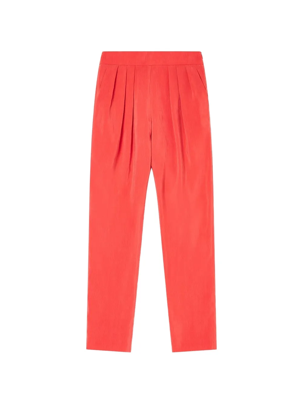 Giorgio Armani Plooibroek met toelopende pijpen Rood