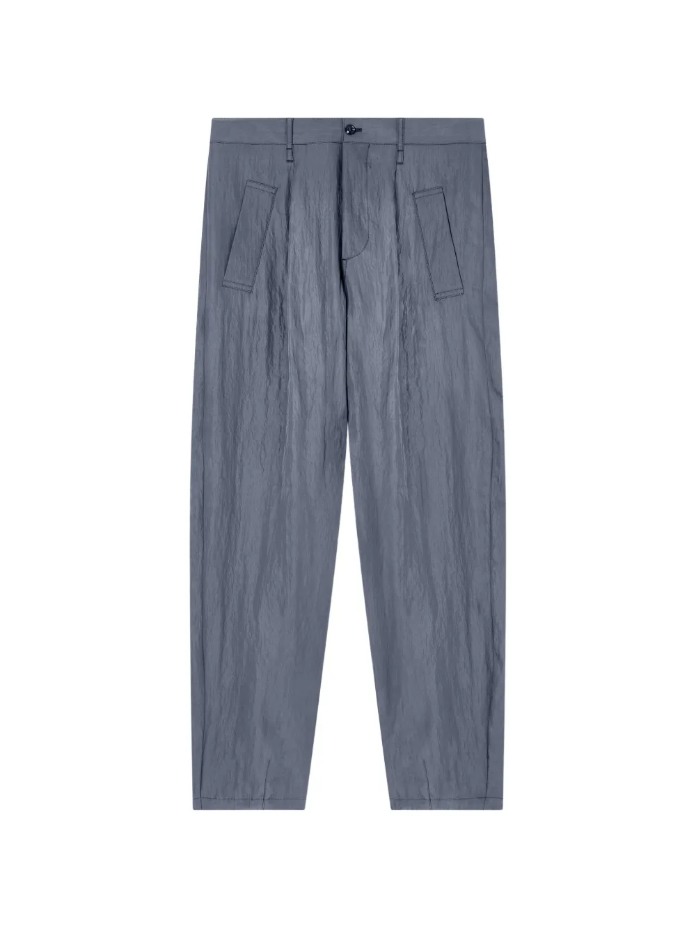 Giorgio Armani Plooibroek met gekreukt effect Blauw