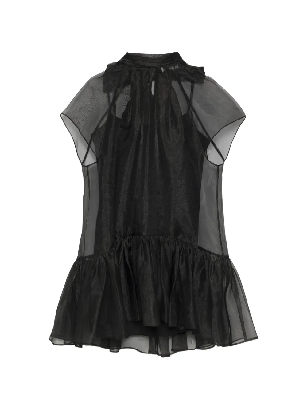 Simkhai Beaux organza mini dress - Nero