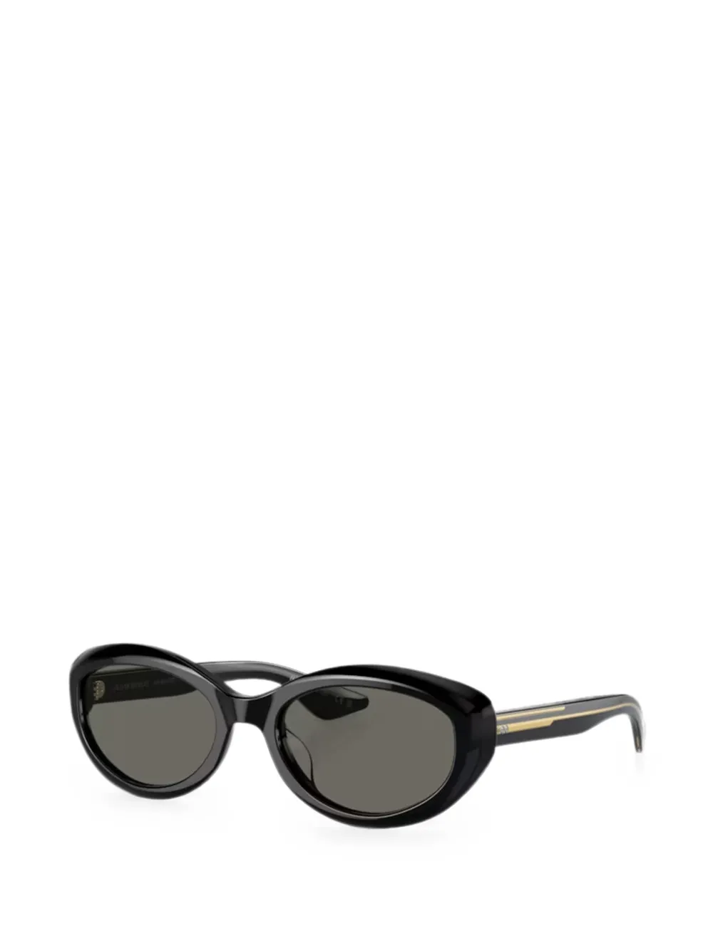 Oliver Peoples 1969C zonnebril met ovalen montuur Zwart