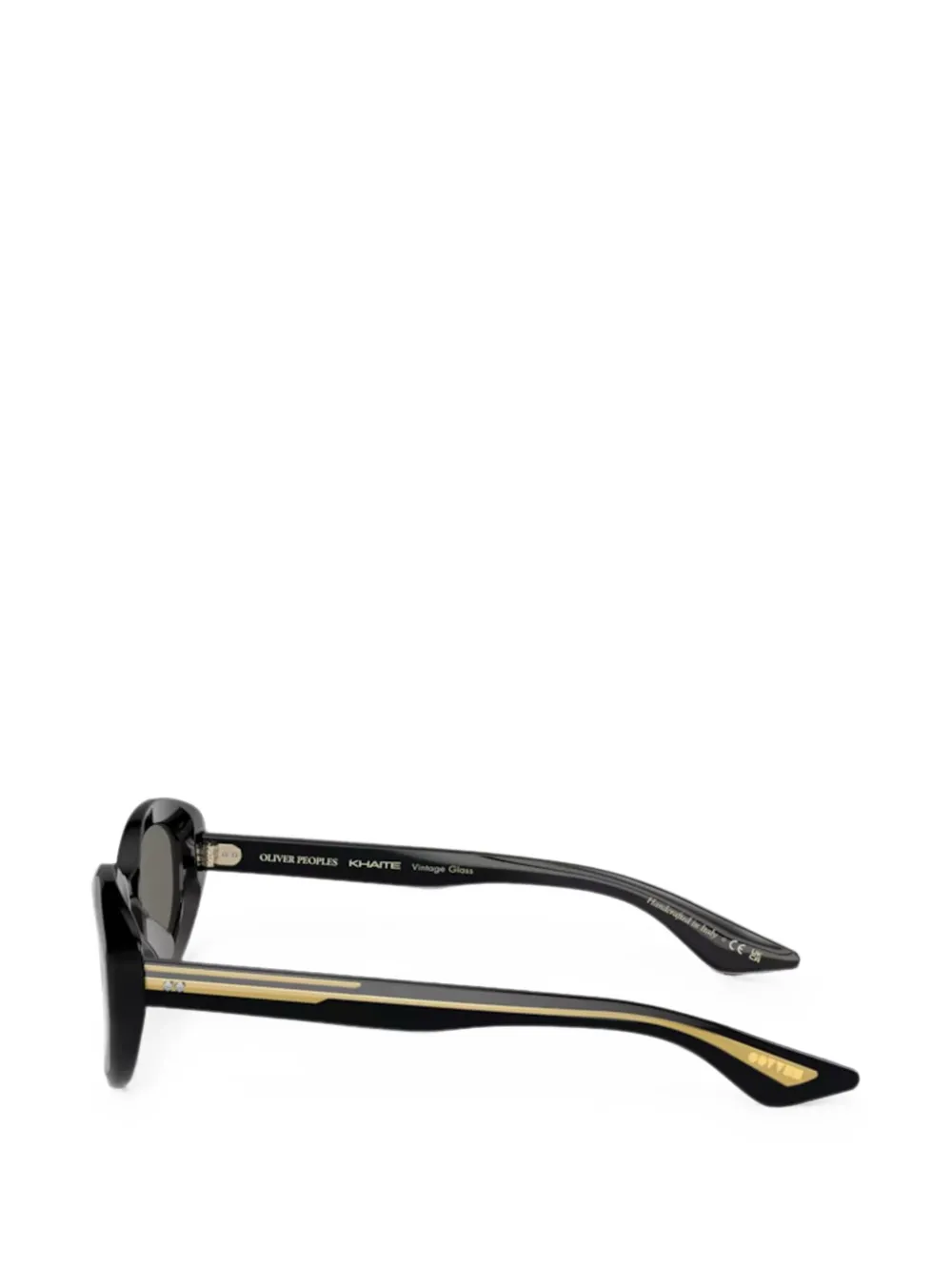 Oliver Peoples 1969C zonnebril met ovalen montuur Zwart