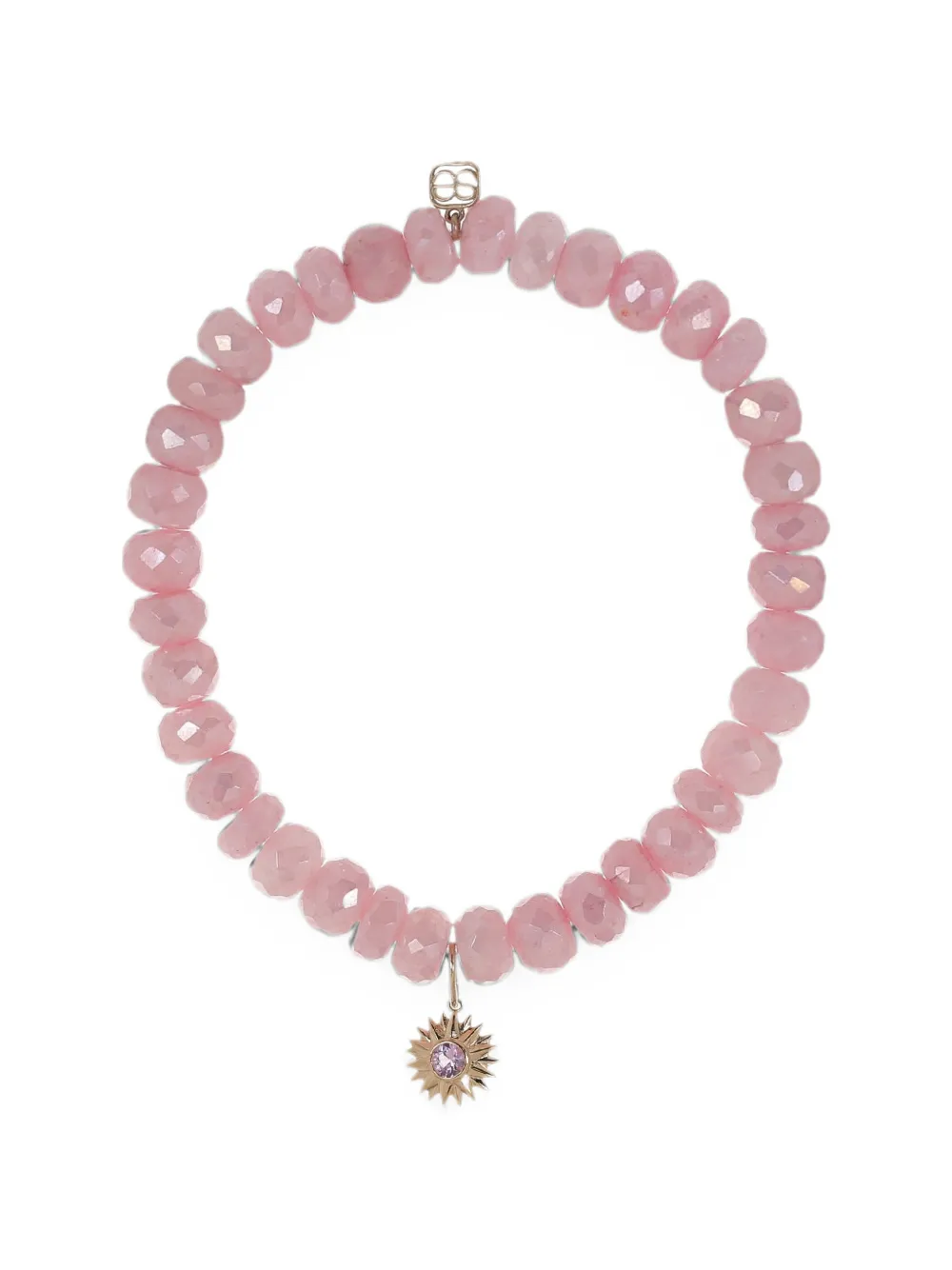 Sydney Evan Solar pink grapolite and sapphire bracelet - Rosa