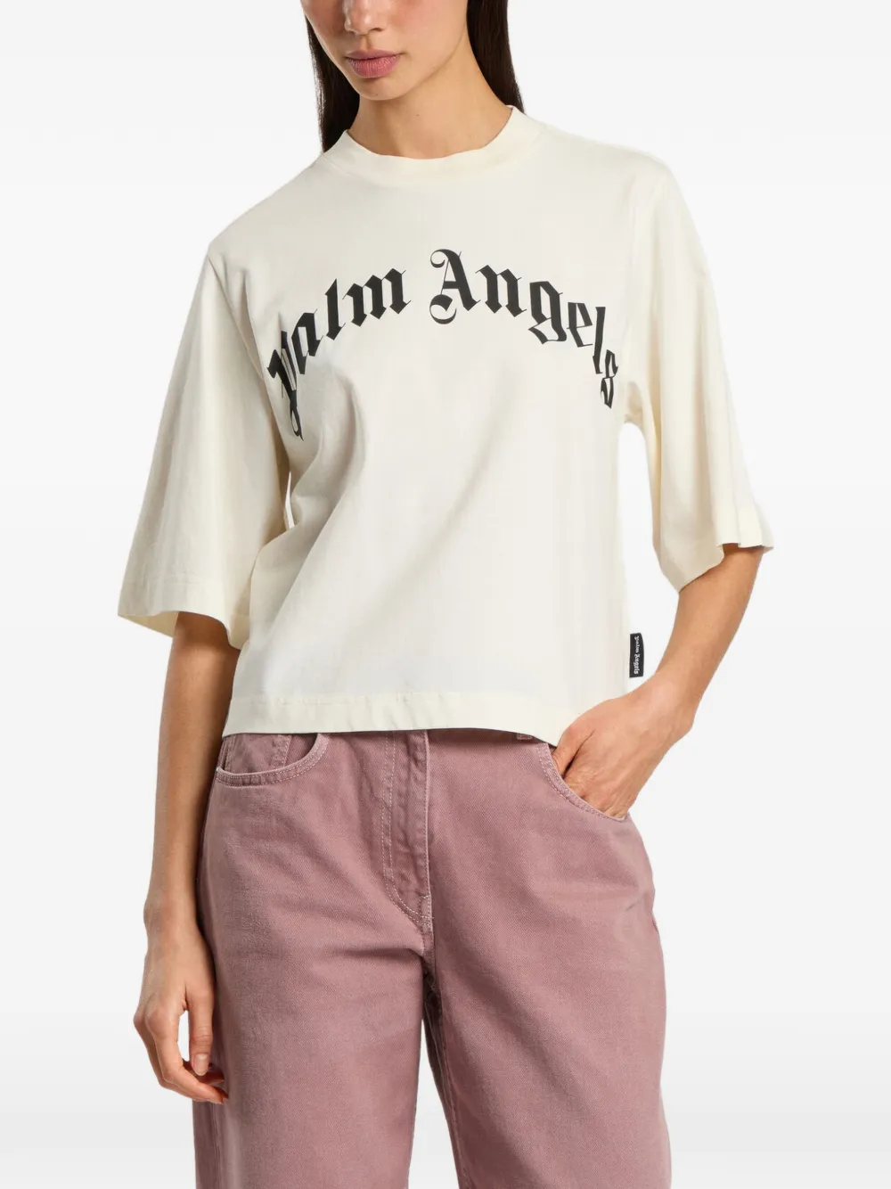 Palm Angels T-shirt con stampa - Toni neutri