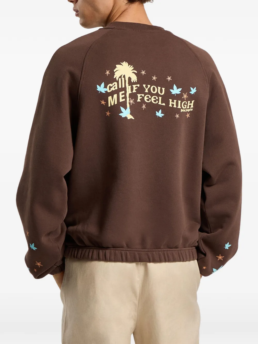 Palm Angels Feel High sweater met ronde hals Bruin