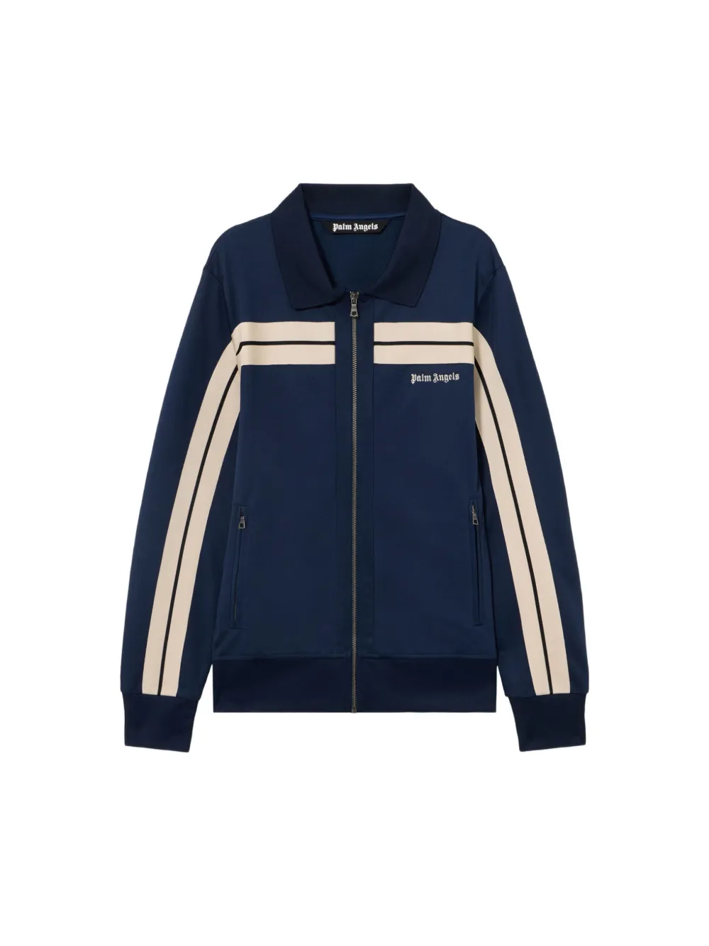 Palm Angels Logo Heritage sweater met rits Blauw