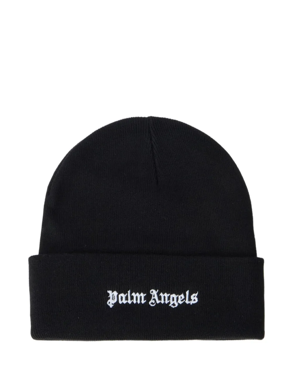 Palm Angels logo-embroidered beanie hat