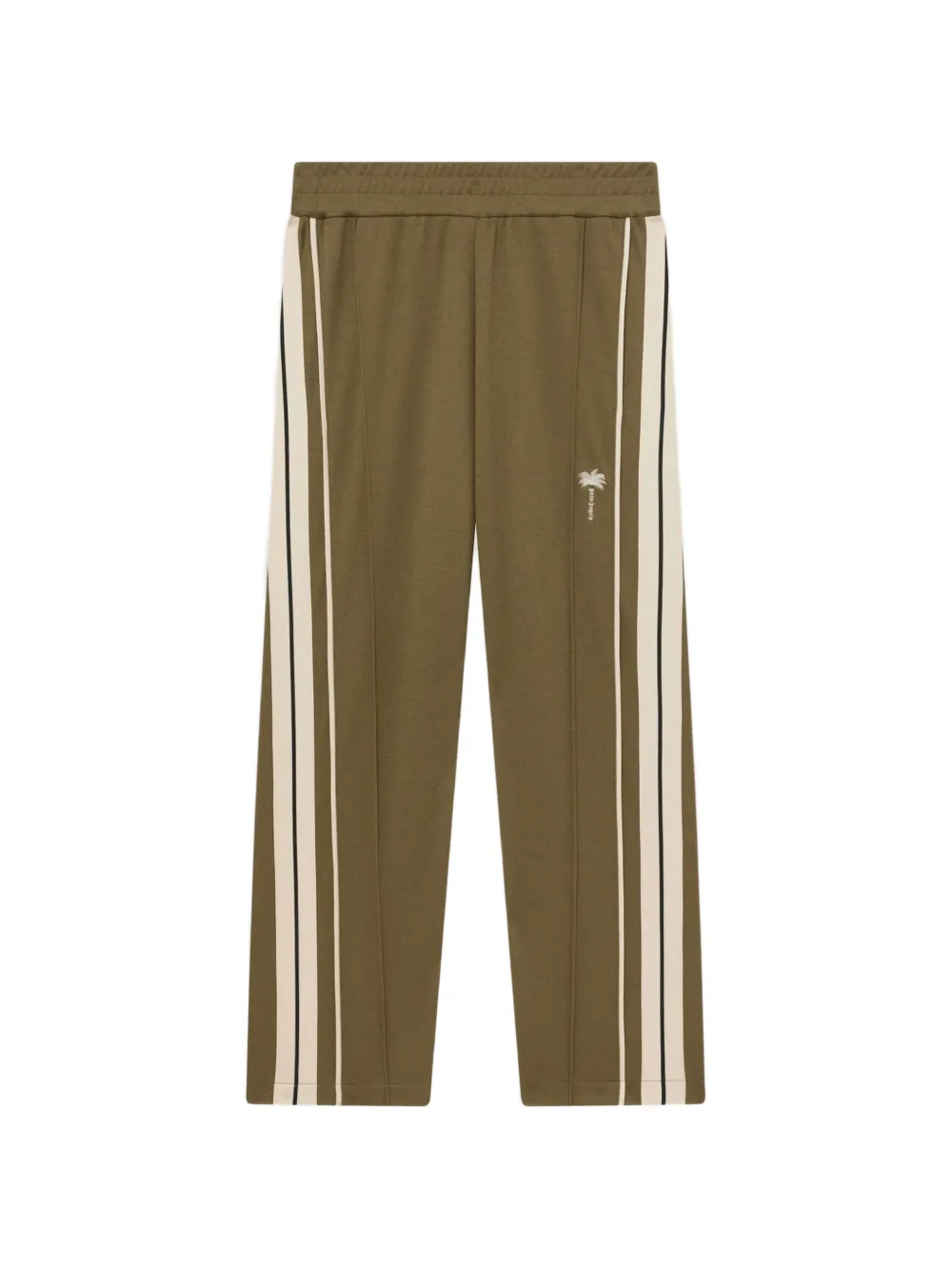 Palm Angels Pantaloni sportivi Palm Tree a righe - Verde