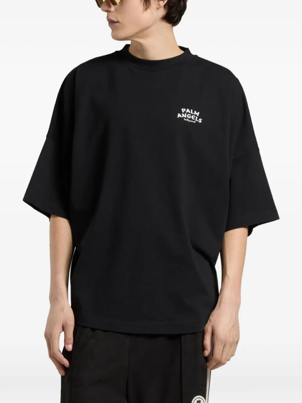 Palm Angels Drift Back Over T-shirt Zwart