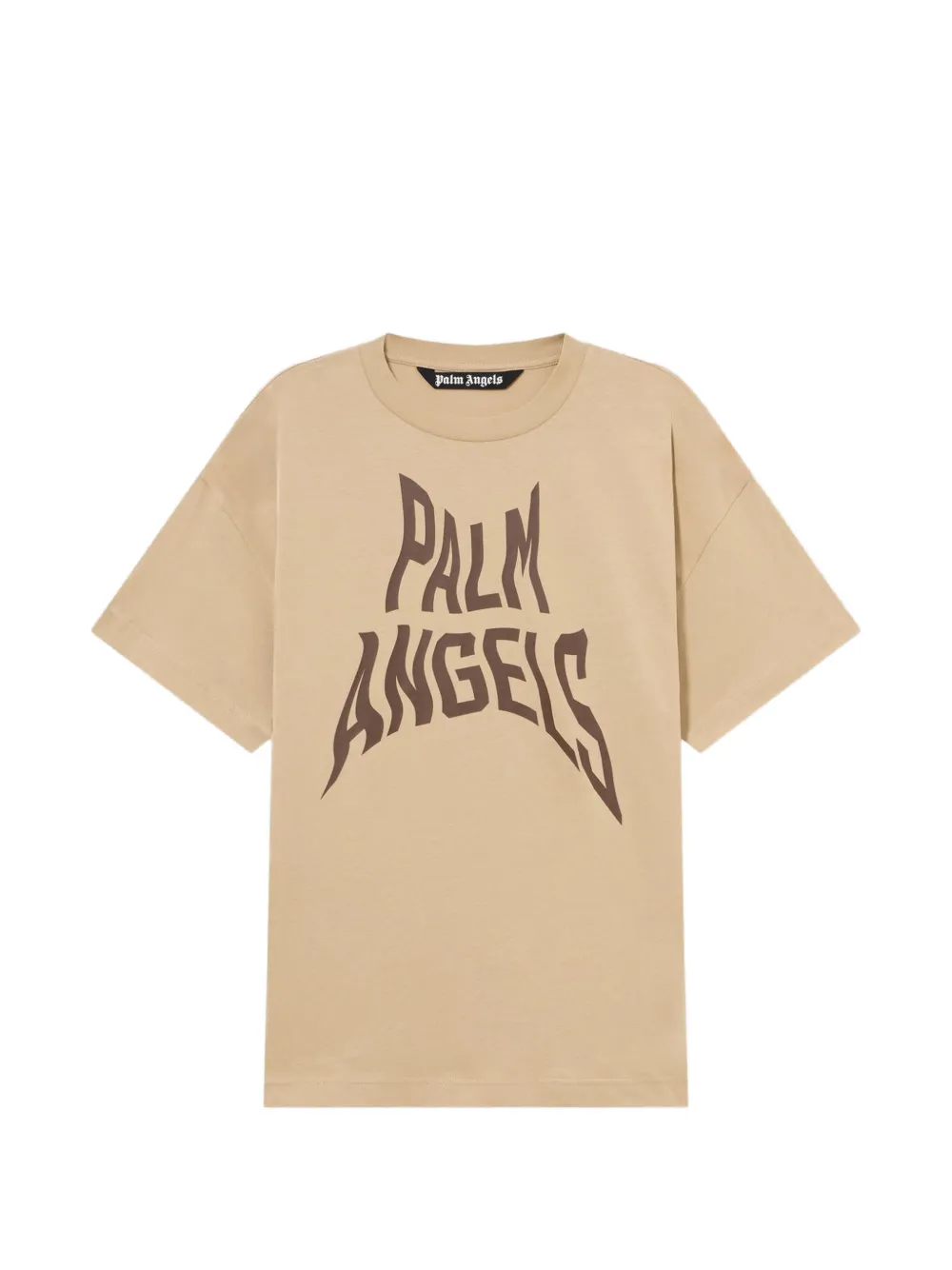 Palm Angels Palm Distorted T-shirt Beige