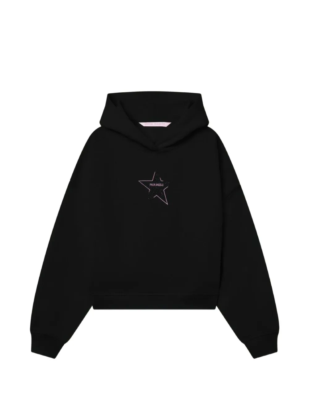 Palm Angels Icon Palm star-print hoodie - Black