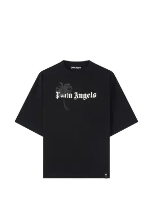 Palm Angels Spray City Milan Dripping Logo T-shirt | Black
