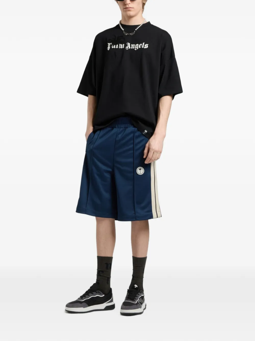 Palm Angels Palm Drift ruimvallend T-shirt Zwart