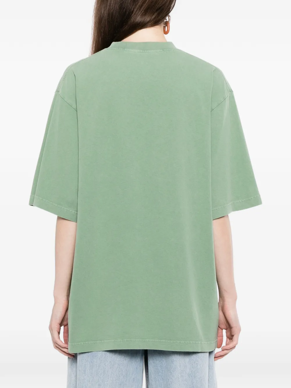 Alexander Wang mirrored logo tee Groen