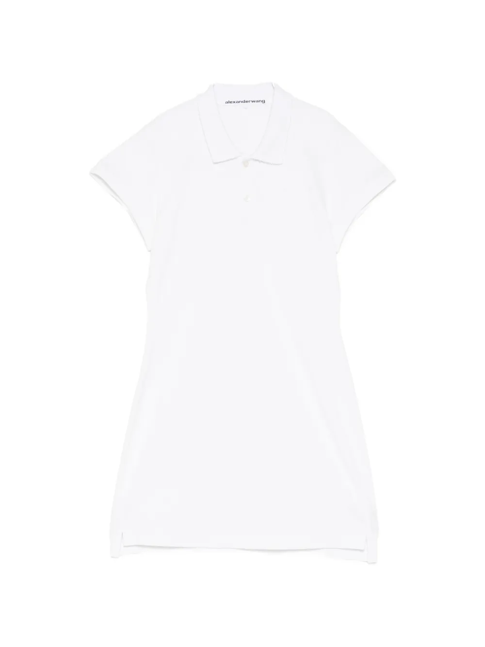 Alexander Wang Shrunken mini polo dress - Bianco