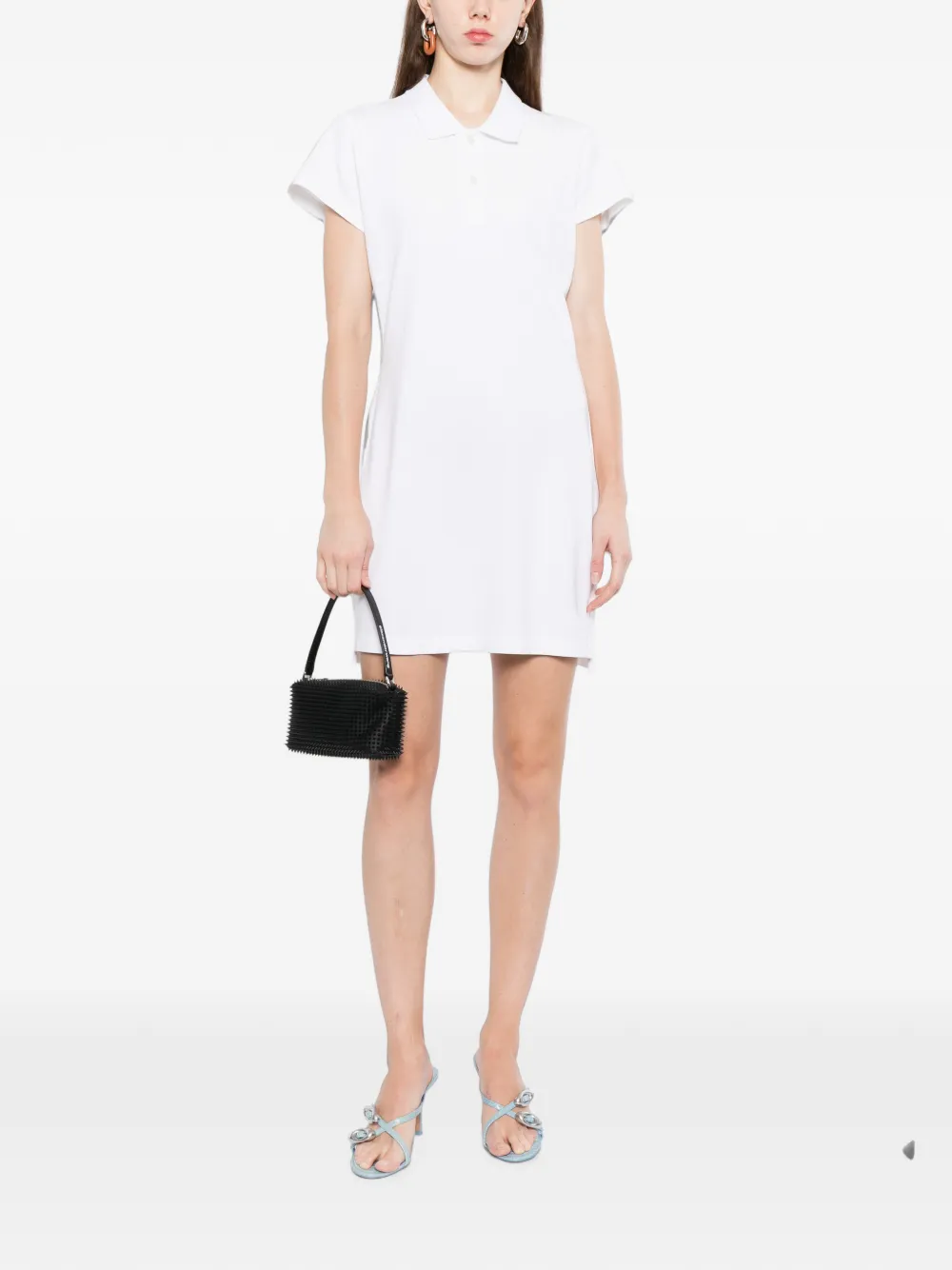 Alexander Wang Shrunken mini-polojurk Wit