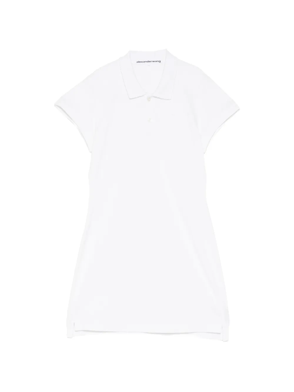 Alexander Wang Shrunken mini polo dress - Bianco