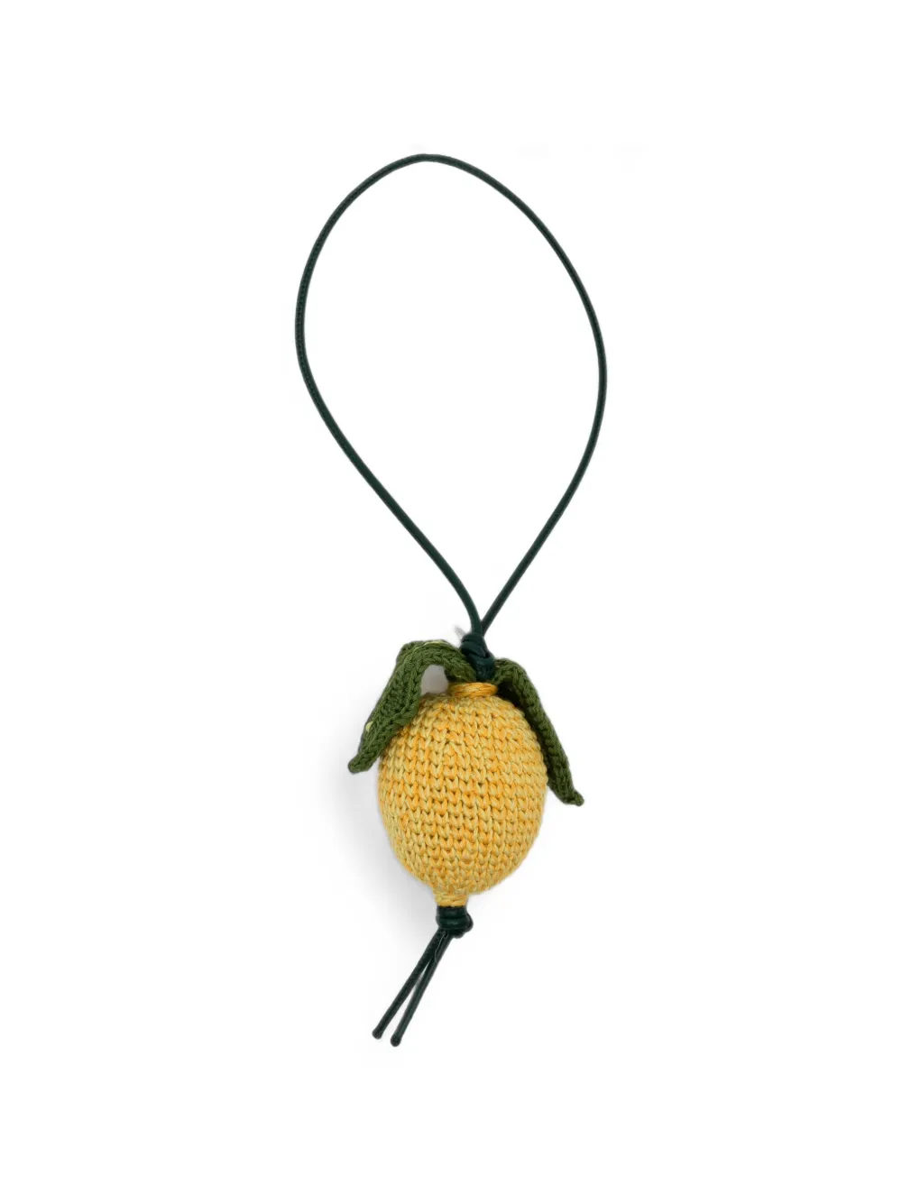 JW Anderson crochet-knit lemon-motif charm - Gelb